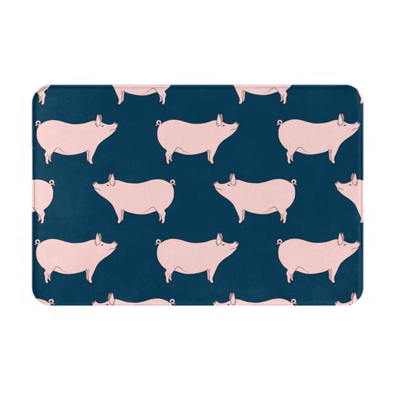 Logiee Pig 1 Print Welcome Mats for Entryway,Door Mat for Front Door,Entry Mat,Doormat for Garden, Garage, Patio, Home, Porch Decor