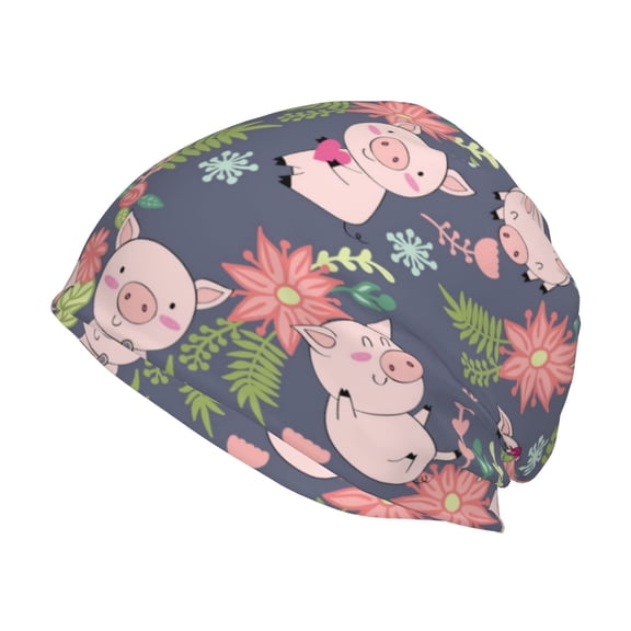 Logiee Pigs 1 Print Unisex Knit Beanie for Men Women Winter Hat,Beanies Skull Caps