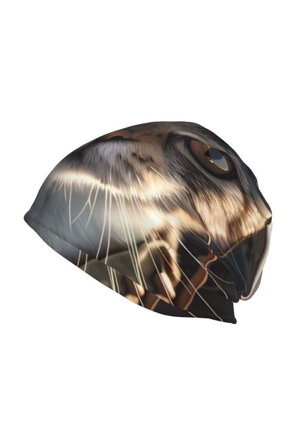 Pilot Cat In Vintage Plane Print Unisex Knit Beanie for Men Women Winter Hat,Beanies Skull Caps