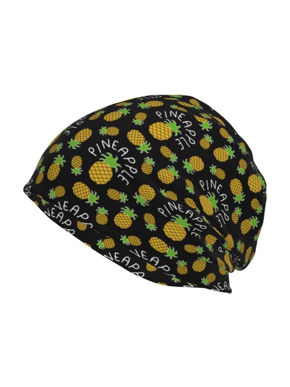 Pineapple Print Unisex Knit Beanie for Men Women Winter Hat,Beanies Skull Caps