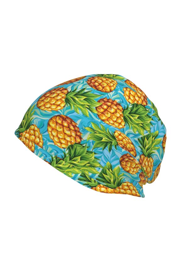 Pineapple Print Unisex Knit Beanie for Men Women Winter Hat,Beanies Skull Caps