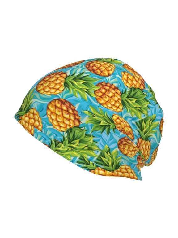 Pineapple Print Unisex Knit Beanie for Men Women Winter Hat,Beanies Skull Caps