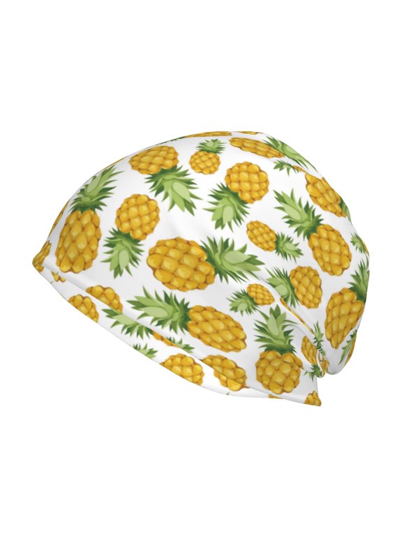 Pineapple Print Unisex Knit Beanie for Men Women Winter Hat,Beanies Skull Caps