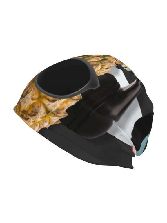 Pineapple With Black Glasses Print Unisex Knit Beanie for Men Women Winter Hat,Beanies Skull Caps