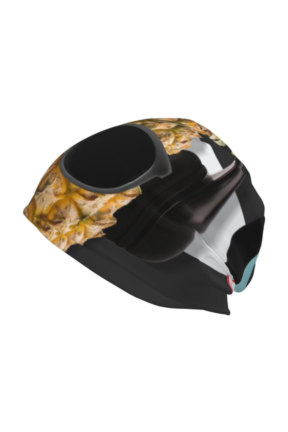Pineapple With Black Glasses Print Unisex Knit Beanie for Men Women Winter Hat,Beanies Skull Caps