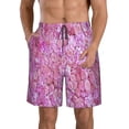 thumbnail image 1 of Logiee Pink Roses Print Mens Swim Trunks Quick Dry Board Shorts,Breathable Hawaii Beach Shorts Swimwear Bathing Suits-X-Large, 1 of 6