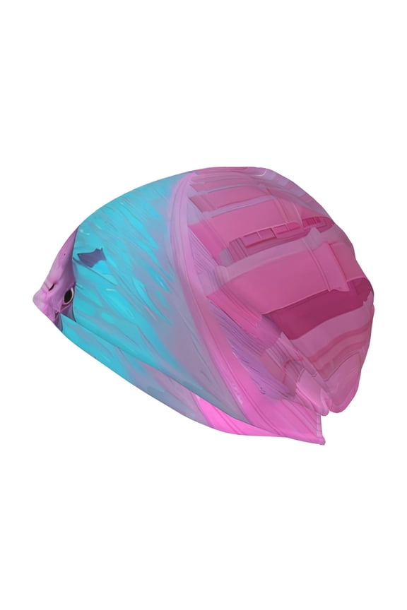 Pink Shark Pool Fantasy Print Unisex Knit Beanie for Men Women Winter Hat,Beanies Skull Caps