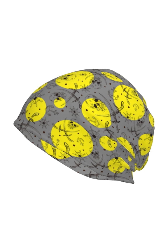 Pirate Skulls Print Unisex Knit Beanie for Men Women Winter Hat,Beanies Skull Caps