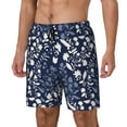 thumbnail image 1 of Logiee Plant Print Men's Swim Trunk,Quick Dry Board Shorts ,Men's Swim Trunks with Compression Liner, Bathing Suits with Pockets-Large, 1 of 6