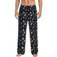 thumbnail image 1 of Logiee Play Hockey Print Pajama Pants for Men,Men’s Pajama Bottoms,Mens PJ Pants with Pockets & Button Fly-Small, 1 of 6
