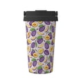 thumbnail image 1 of Logiee Plum Print Stainless Steel Coffee Tumbler, Travel Coffee Mug, Insulated Coffee Mug with Lid, Spill Proof Coffee Cup, Portable Thermal Mug, 1 of 8