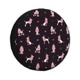 thumbnail image 1 of Logiee Poodle Dog Print Spare Tire Cover, Universal Wheel Protectors,Waterproof Dust-Proof UV Sun Wheel Tire Cover,Fit for SUV, RV, Travel Trailer, Truck-17 inch, 1 of 6