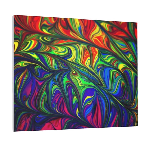 Logiee Pride Rainbow Print Canvas Wall Art ,Art Poster,Canvas Decorative Picture,Decor Wall Pictures for Living Room Bedroom Bathroom,Ready to Hang