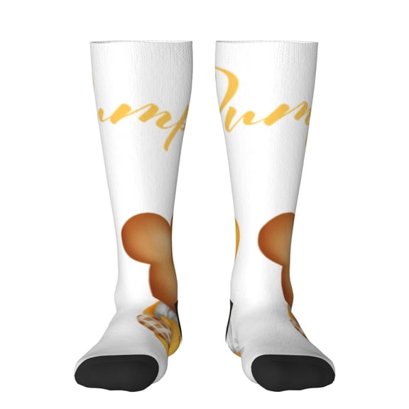 Logiee Pumpkin Pie Gnome Print Gift Stocking Stuffers,Adult Stockings,Novelty Socks,Funny Socks Birthday Running Walking Sleeping