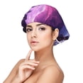 thumbnail image 1 of Logiee Purple Moon Tree Night Sky Print Silk Bonnet Satin Bonnet for Sleeping Women and Men,Double Layer Hair Bonnet for Curly Braids Hair, 1 of 6
