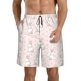 thumbnail image 1 of Logiee Rabbit Print Mens Swim Trunks Quick Dry Board Shorts,Breathable Hawaii Beach Shorts Swimwear Bathing Suits-XX-Large, 1 of 6