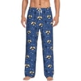thumbnail image 1 of Logiee Raccoon blue point Print Pajama Pants for Men,Men’s Pajama Bottoms,Mens PJ Pants with Pockets & Button Fly-Large, 1 of 6
