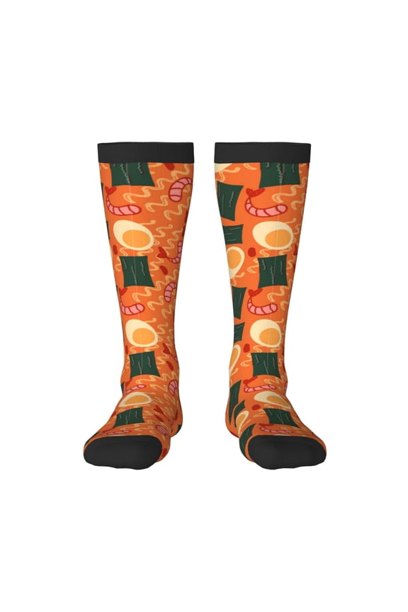 Ramen Noodle Soup Print Gift Stocking Stuffers,Adult Stockings,Novelty Socks,Funny Socks Birthday Running Walking Sleeping