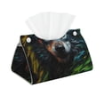 thumbnail image 1 of Logiee Realistic Style Green Fur Wolf Print Tissue Box Cover,Stylish Tissue Box Holder Decorative Tissue Cover for Bathroom Toilet Bedroom Living Room Table Desk Office, 1 of 7