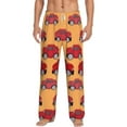 thumbnail image 1 of Logiee Red Cars Print Pajama Pants for Men,Men’s Pajama Bottoms,Mens PJ Pants with Pockets & Button Fly-3X-Large, 1 of 6