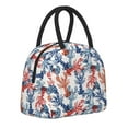 thumbnail image 1 of Logiee Red Lobster Print Lunch Bag for Women & Men,Adult Insulated Lunch Box,Food Lunch Containers,Reusable High Capacity Lunch Tote Bags for Work, Travel, Outdoor, 1 of 8