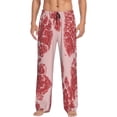 thumbnail image 1 of Logiee Red Meat Print Pajama Pants for Men,Men’s Pajama Bottoms,Mens PJ Pants with Pockets & Button Fly-Small, 1 of 6