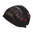 thumbnail image 1 of Logiee Regal Stag In Forest Print Unisex Knit Beanie for Men Women Winter Hat,Beanies Skull Caps, 1 of 7