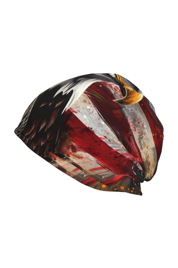 Retro American Eagle A Print Unisex Knit Beanie for Men Women Winter Hat,Beanies Skull Caps