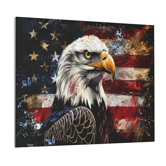 Logiee Retro American Eagle A Print Canvas Wall Art ,Art Poster,Canvas Decorative Picture,Decor Wall Pictures for Living Room Bedroom Bathroom,Ready to Hang