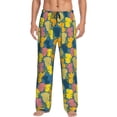 thumbnail image 1 of Logiee Retro Boho Elephants Print Pajama Pants for Men,Men’s Pajama Bottoms,Mens PJ Pants with Pockets & Button Fly-X-Large, 1 of 6