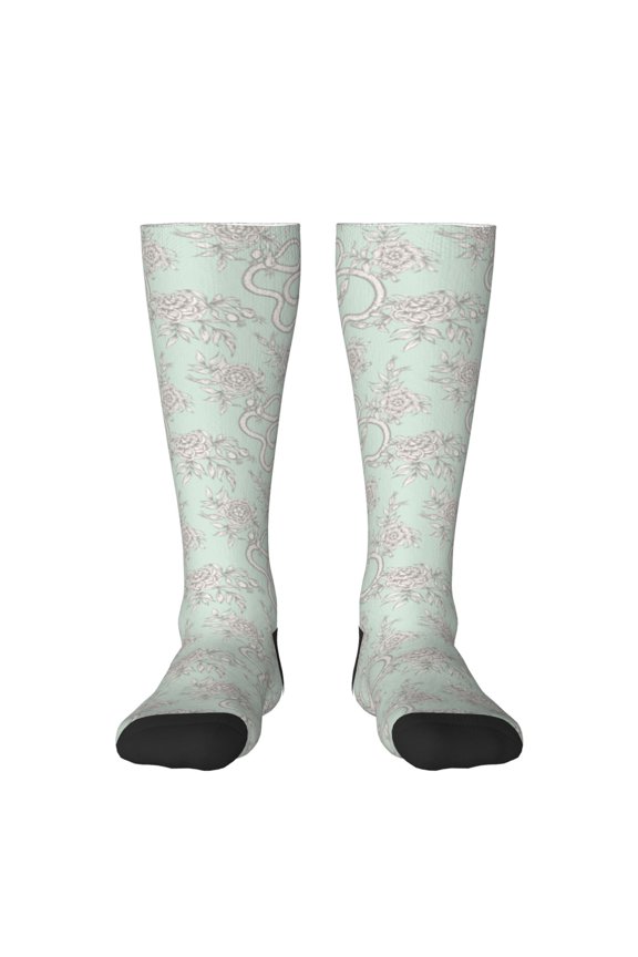 Retro Snake Print Gift Stocking Stuffers,Adult Stockings,Novelty Socks,Funny Socks Birthday Running Walking Sleeping