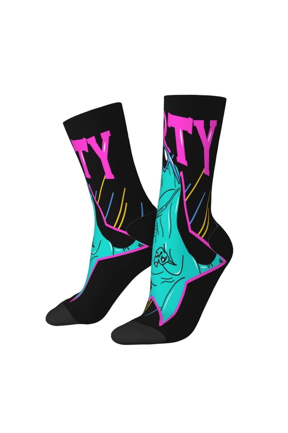 Rex Dinosaur With Sunglasses Print Adult Socks for Men & Women,Calf Socks, Ankle Socks,Boots Socks,Breathable Casual Sock,Unisex Crew Socks