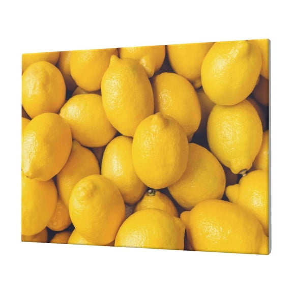 Logiee Ripe Yellow Lemon Print Canvas Wall Art,Canvas Picture Prints with Frame, Wall Art Decorative,Canvas Decorative,Suitable for Living Room Bedroom Office Room 30x40
