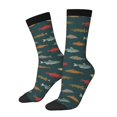thumbnail image 1 of Logiee River Freshwater Fish Print Adult Socks for Men & Women,Calf Socks, Ankle Socks,Boots Socks,Breathable Casual Sock,Unisex Crew Socks, 1 of 6
