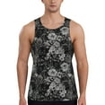 thumbnail image 1 of Logiee Rose Flowers Print Men's Workout Tank Top,Quick Dry Workout Tank Top,Gym Muscle Tee,Fitness Bodybuilding Sleeveless T Shirt-Medium, 1 of 7