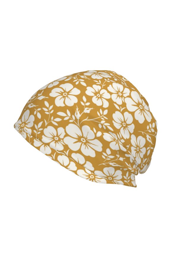 Rose Flowers Print Unisex Knit Beanie for Men Women Winter Hat,Beanies Skull Caps