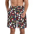 thumbnail image 1 of Logiee Rose Rabbit Print Mens Swim Trunks Quick Dry Board Shorts,Breathable Hawaii Beach Shorts Swimwear Bathing Suits-3X-Large, 1 of 6