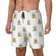 thumbnail image 1 of Logiee Rubber Duck Showe Print Men's Swim Trunk,Quick Dry Board Shorts ,Men's Swim Trunks with Compression Liner, Bathing Suits with Pockets-X-Large, 1 of 6