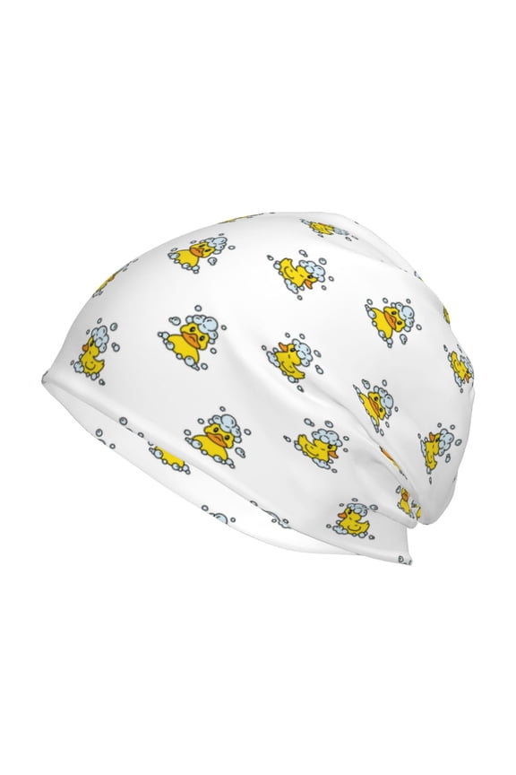 Rubber Duck Showe Print Unisex Knit Beanie for Men Women Winter Hat,Beanies Skull Caps