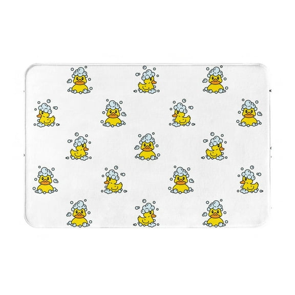 Logiee Rubber Duck Showe Print Welcome Mats for Entryway,Door Mat for Front Door,Entry Mat,Doormat for Garden, Garage, Patio, Home, Porch Decor