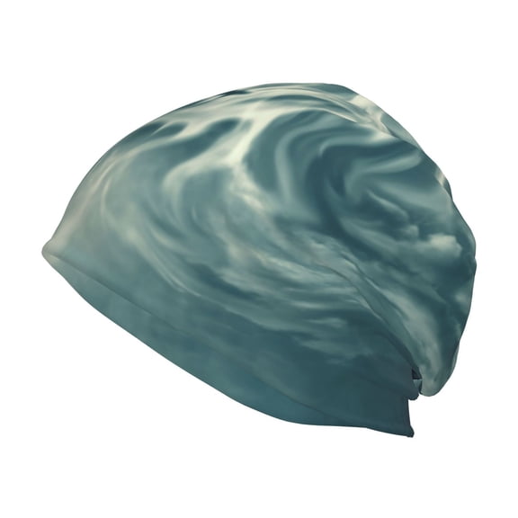 Logiee Scary Moon And Clouds Print Unisex Knit Beanie for Men Women Winter Hat,Beanies Skull Caps