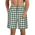 thumbnail image 1 of Logiee Scottish Checkered Print Mens Swim Trunks Quick Dry Board Shorts,Breathable Hawaii Beach Shorts Swimwear Bathing Suits-Large, 1 of 6
