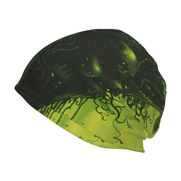 Logiee Screaming Horror Art Print Unisex Knit Beanie for Men Women Winter Hat,Beanies Skull Caps