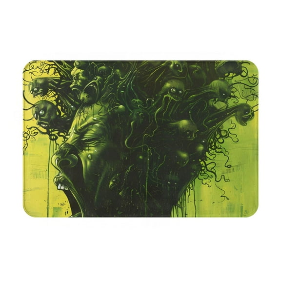 Logiee Screaming Horror Art Print Welcome Mats for Entryway,Door Mat for Front Door,Entry Mat,Doormat for Garden, Garage, Patio, Home, Porch Decor