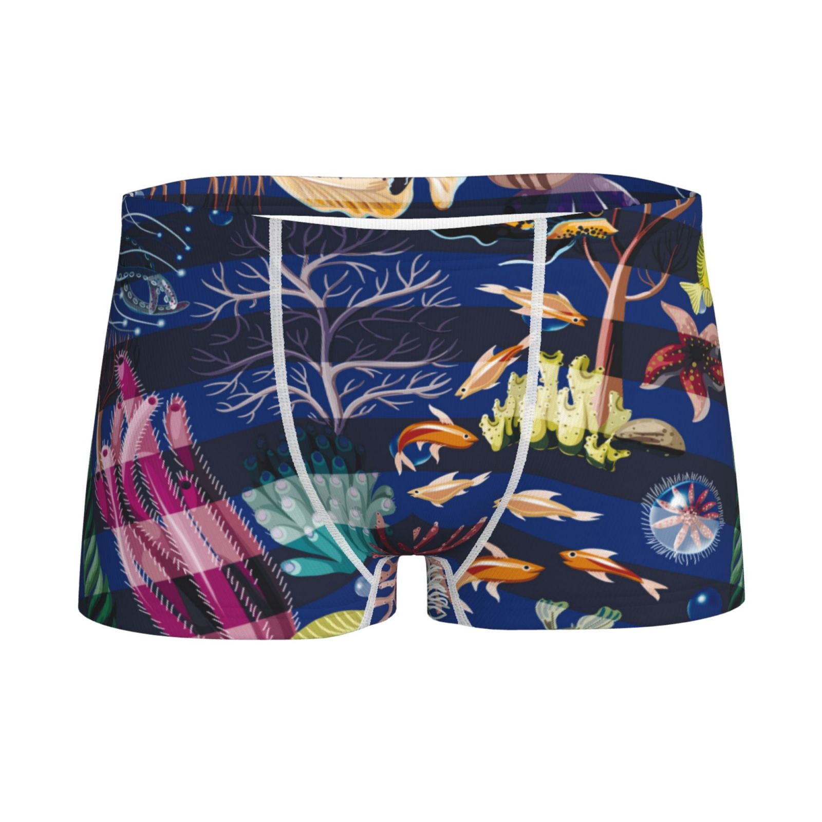 Icker Sea Letters Mini Boxer Brief Underwear Red COI-12-107