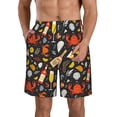 thumbnail image 1 of Logiee Seafood And Drinks Print Mens Swim Trunks Quick Dry Board Shorts,Breathable Hawaii Beach Shorts Swimwear Bathing Suits-Large, 1 of 6