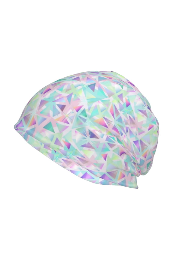 Sequins Print Unisex Knit Beanie for Men Women Winter Hat,Beanies Skull Caps