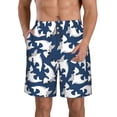 thumbnail image 1 of Logiee Shark Print Mens Swim Trunks Quick Dry Board Shorts,Breathable Hawaii Beach Shorts Swimwear Bathing Suits-Large, 1 of 6
