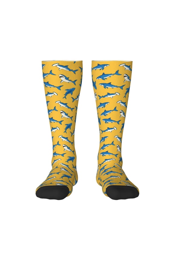 Shark Print Print Gift Stocking Stuffers,Adult Stockings,Novelty Socks,Funny Socks Birthday Running Walking Sleeping