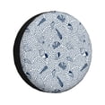 thumbnail image 1 of Logiee Shells And Sand Print Spare Tire Cover, Universal Wheel Protectors,Waterproof Dust-Proof UV Sun Wheel Tire Cover,Fit for SUV, RV, Travel Trailer, Truck-14 inch, 1 of 6